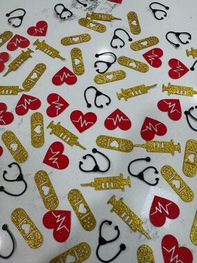 Nurse Confetti Mix – RN Graduation Party Decor | Nursing School Celebration